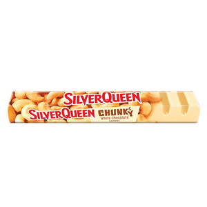 CEK BPOM Silver Queen-Chunky Cokelat Putih Dengan Kacang Mente