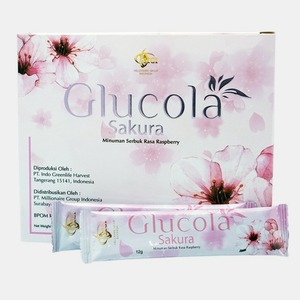 CEK BPOM Glucola Sakura Minuman Serbuk Rasa Raspberry