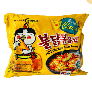 CEK BPOM Samyang Green Mi Instan Goreng Rasa Ayam Pedas dan Keju (Hot Chicken Ramen Cheese Flavor)