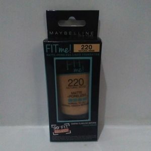 Cek Bpom Fit Me! Matte + Poreless Liquid Foundation 220 Natural Beige Maybelline