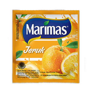 CEK BPOM Marimas Minuman Serbuk Rasa Jeruk Orange Flavoured Powder Drink