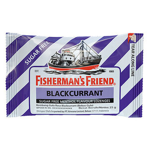 CEK BPOM Fishermans Friend Kembang Gula Rasa Blackcurrant (Blackcurrant Flavour Lozenges)